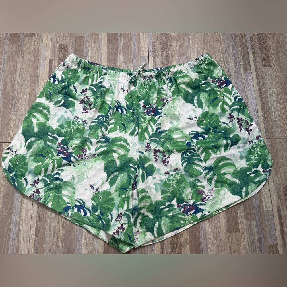 Simply Noelle Tropical Shorts, Size XXL